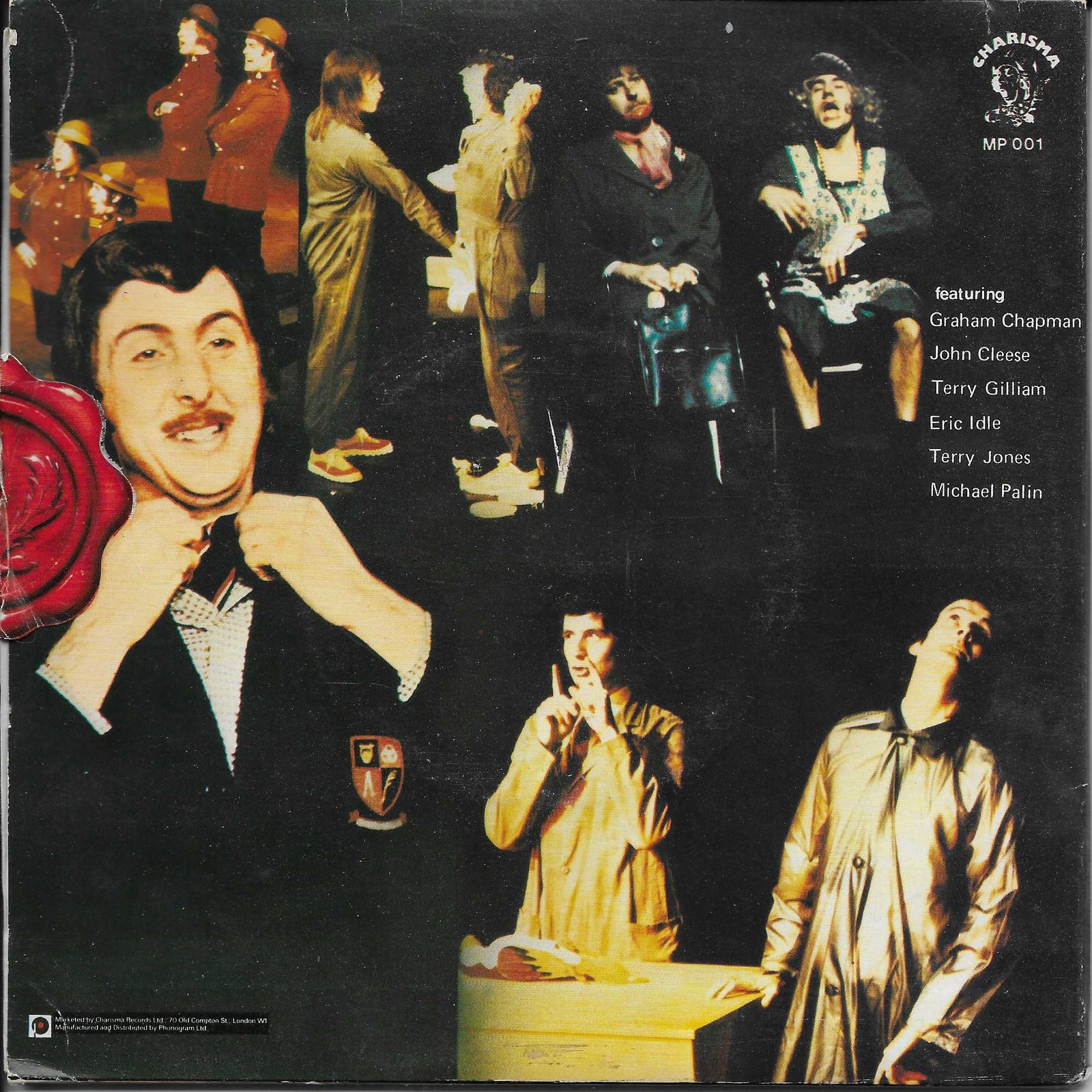 MP 001 Python on song Monty Python from the BBC records and Tapes library Back cover of MP 001
